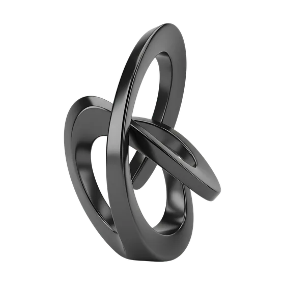 Interlocking metal rings